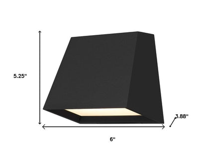 Black LED Dimmable Outdoor Hanging Light