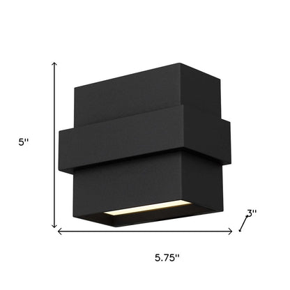 Black LED Dimmable Outdoor Hanging Light