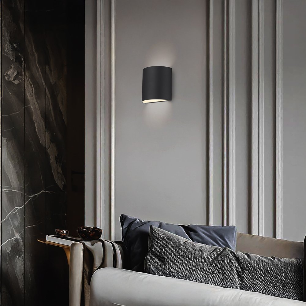 Black LED Dimmable Outdoor Hanging Light