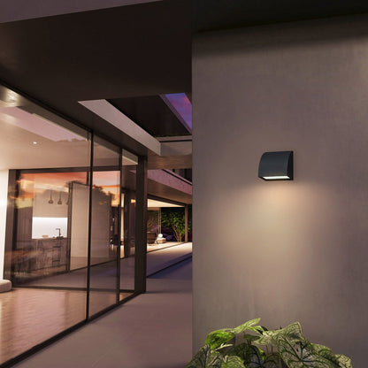 Black LED Dimmable Outdoor Hanging Light