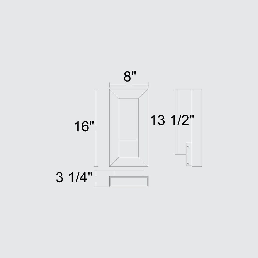 Black LED Dimmable Outdoor Hanging Light