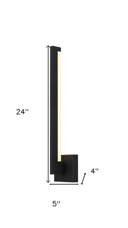 Black LED Dimmable Outdoor Hanging Light