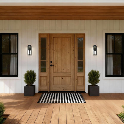 Black Seeded LED Dimmable Outdoor Hanging Light
