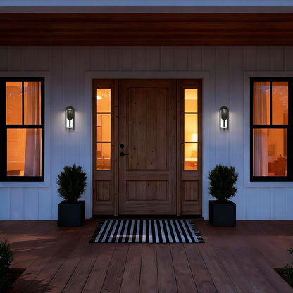 Black Seeded LED Dimmable Outdoor Hanging Light