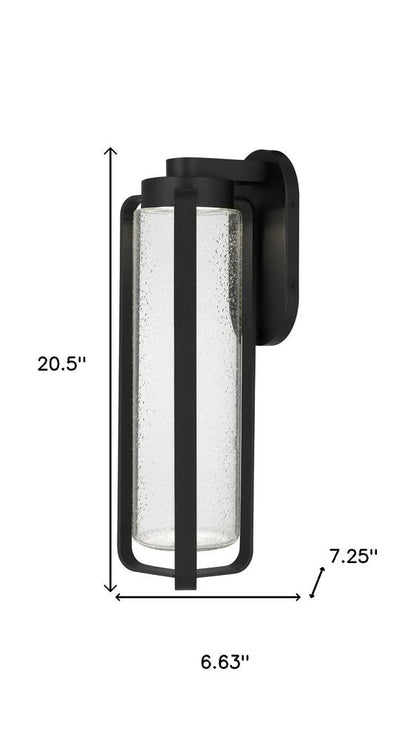 Black Seeded LED Dimmable Outdoor Hanging Light