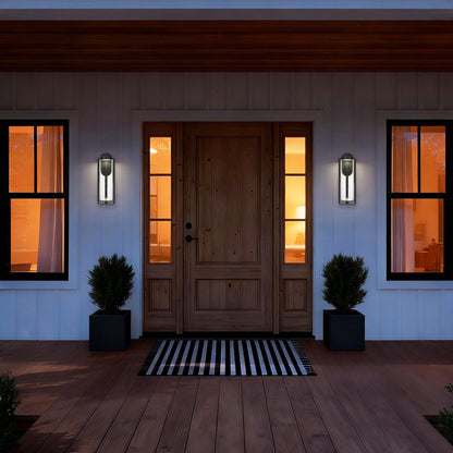 Black Seeded LED Dimmable Outdoor Hanging Light