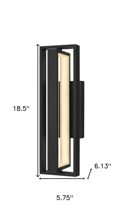 Black LED Dimmable Outdoor Hanging Light