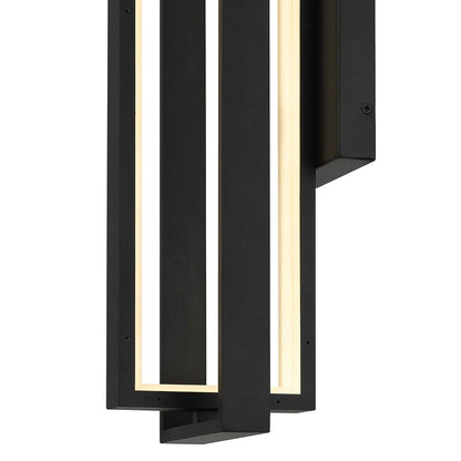 Black LED Dimmable Outdoor Hanging Light