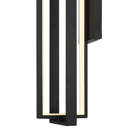 Black LED Dimmable Outdoor Hanging Light