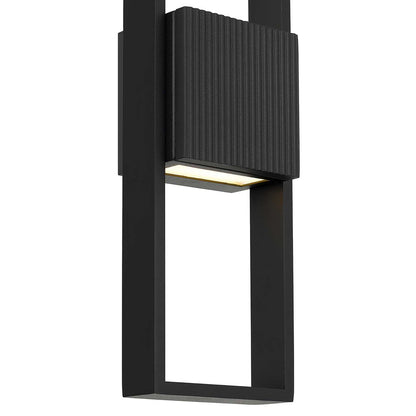 Black LED Dimmable Outdoor Hanging Light