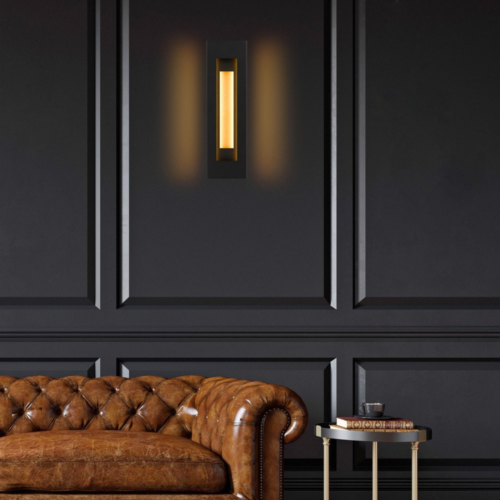 Black LED Dimmable Outdoor Hanging Light