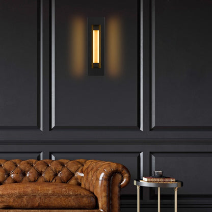 Black LED Dimmable Outdoor Hanging Light