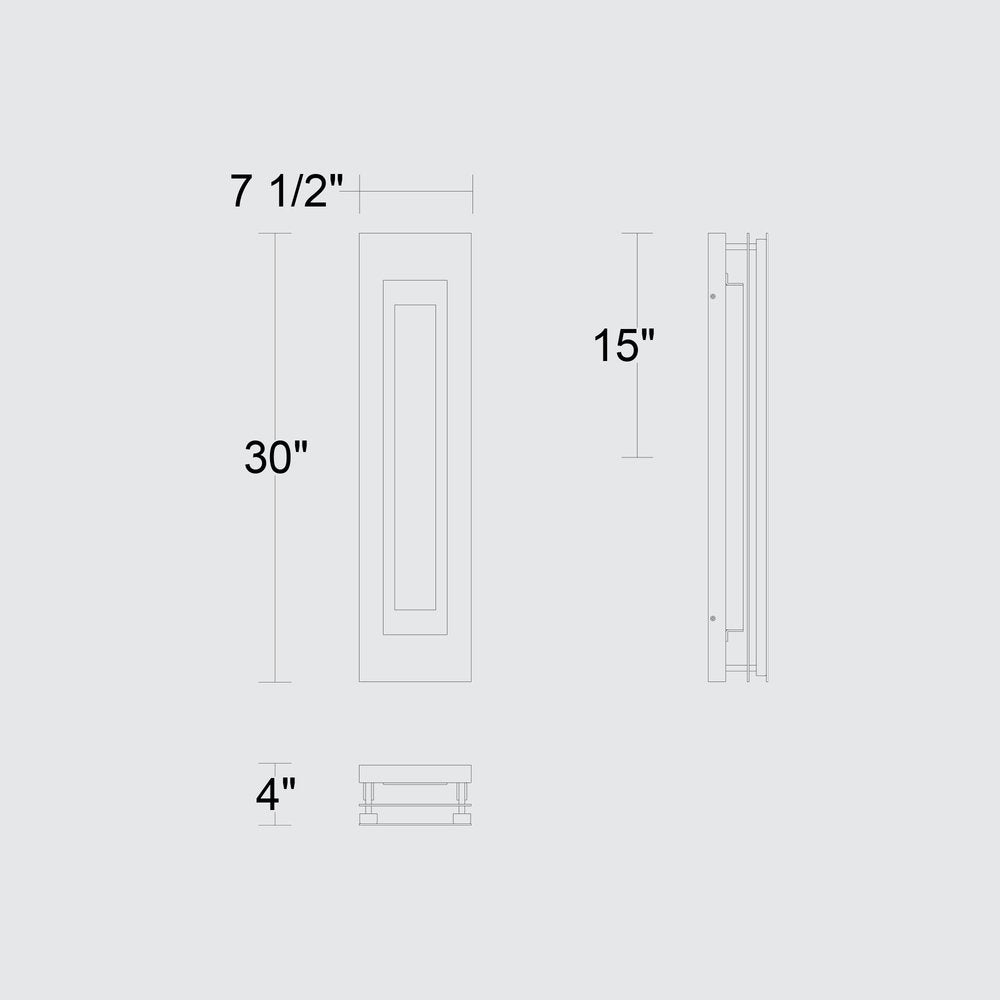 Black LED Dimmable Outdoor Hanging Light