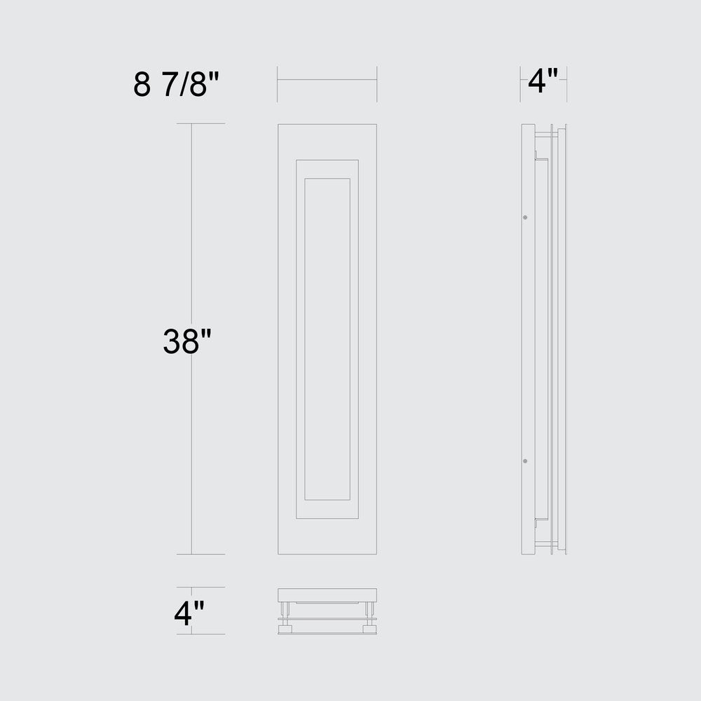 Black LED Dimmable Outdoor Hanging Light