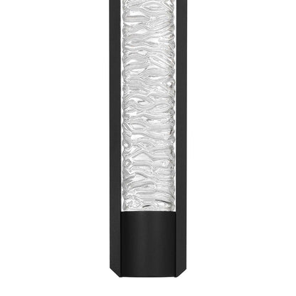 Black Water LED Dimmable Outdoor Hanging Light