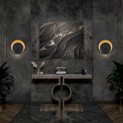 Black LED Dimmable Outdoor Hanging Light