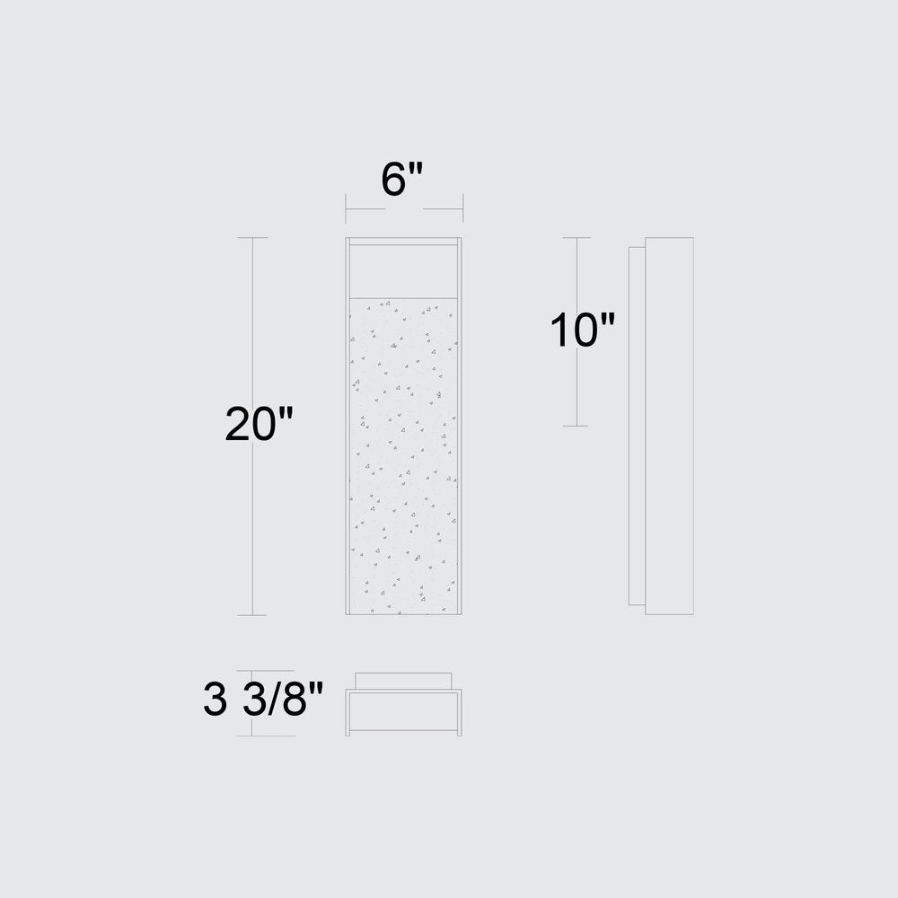 Silver LED Dimmable Outdoor Hanging Light