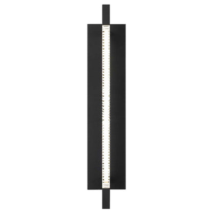 Black Crackled LED Dimmable Outdoor Hanging Light