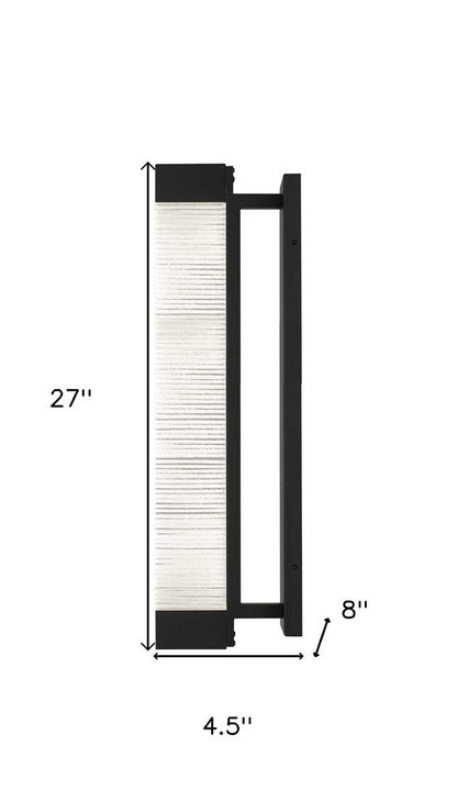 Black Crackled LED Dimmable Outdoor Hanging Light