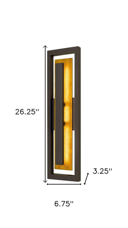 Bronze LED Dimmable Outdoor Hanging Light
