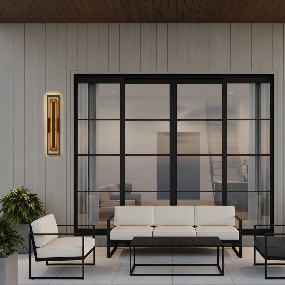 Bronze LED Dimmable Outdoor Hanging Light