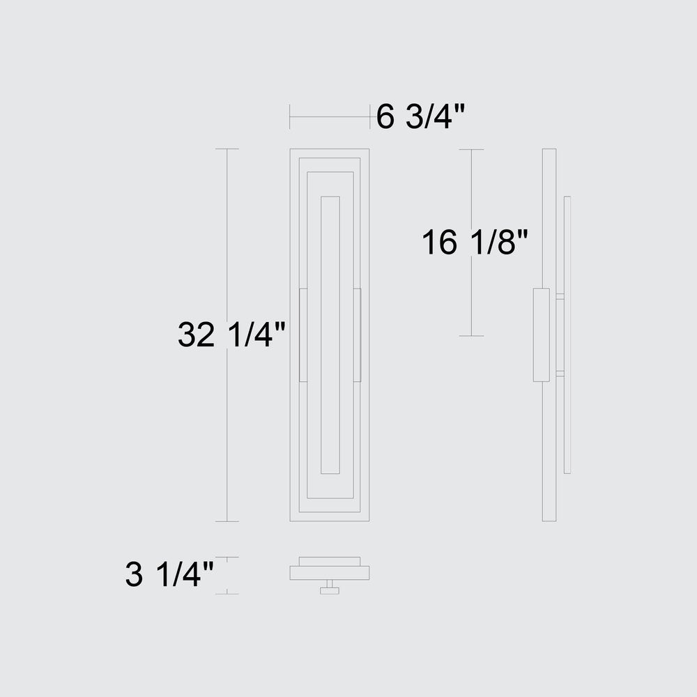 Bronze LED Dimmable Outdoor Hanging Light