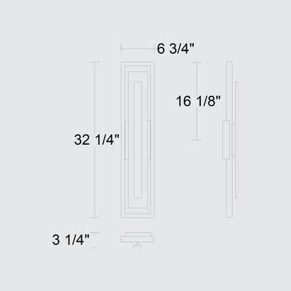 Bronze LED Dimmable Outdoor Hanging Light