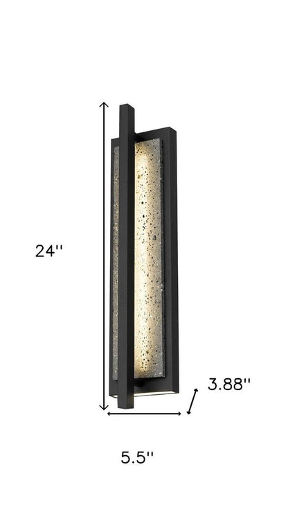 Black LED Dimmable Outdoor Hanging Light