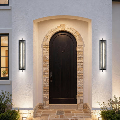 Black LED Dimmable Outdoor Hanging Light