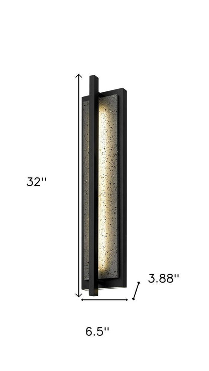 Black LED Dimmable Outdoor Hanging Light
