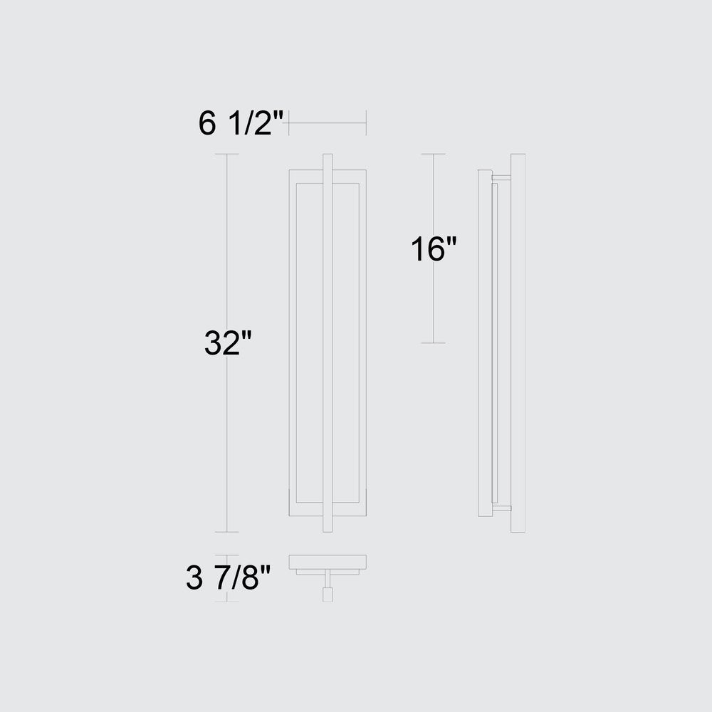 Black LED Dimmable Outdoor Hanging Light