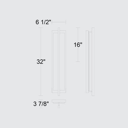 Black LED Dimmable Outdoor Hanging Light