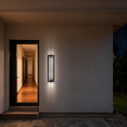 Black LED Dimmable Outdoor Hanging Light