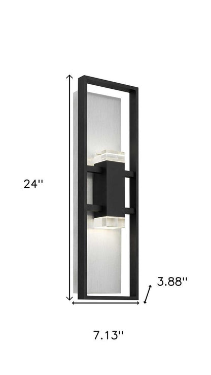 Black LED Dimmable Outdoor Hanging Light