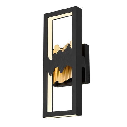 Black LED Dimmable Outdoor Hanging Light