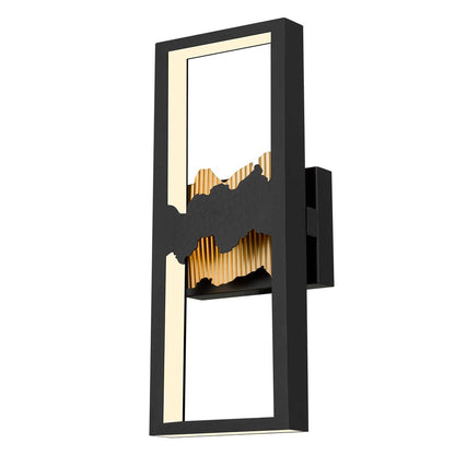 Black LED Dimmable Outdoor Hanging Light
