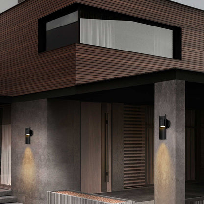 Black LED Dimmable Outdoor Hanging Light