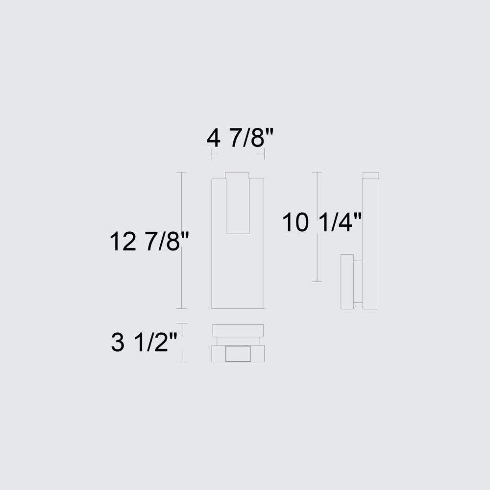 Black LED Dimmable Outdoor Hanging Light