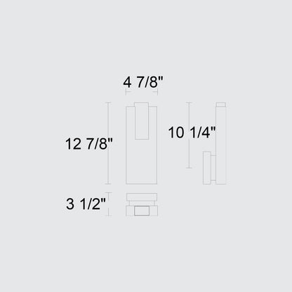 Black LED Dimmable Outdoor Hanging Light