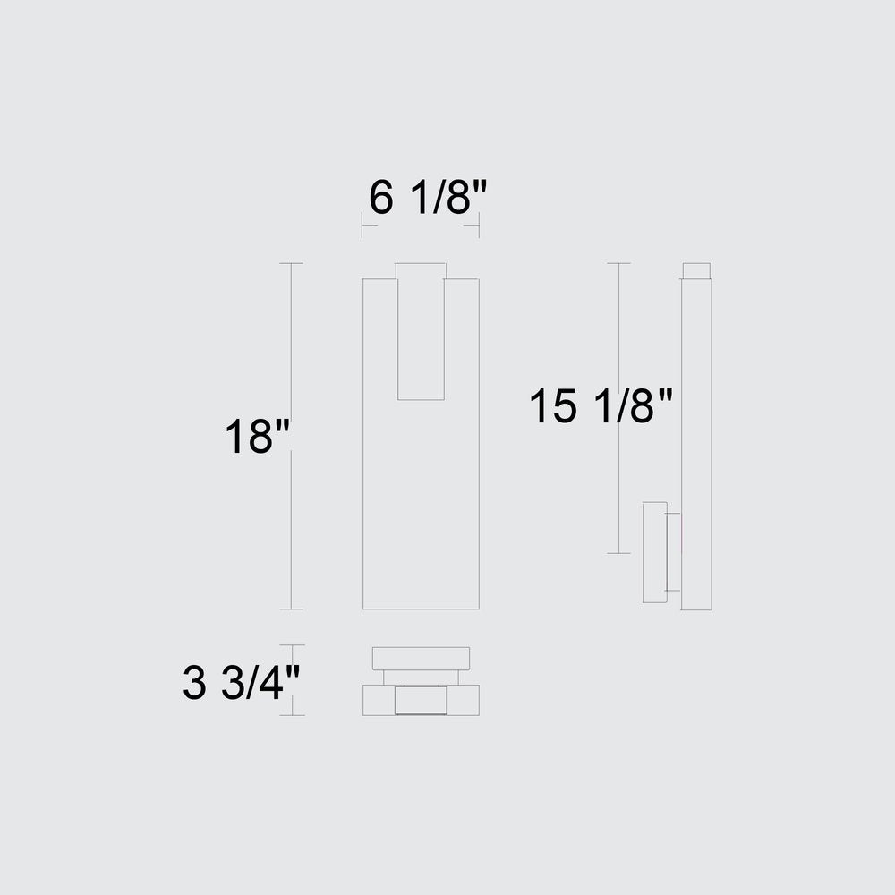 Black LED Dimmable Outdoor Hanging Light
