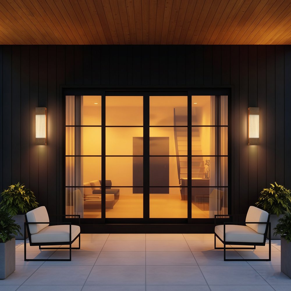 Brass Crackled LED Dimmable Outdoor Hanging Light