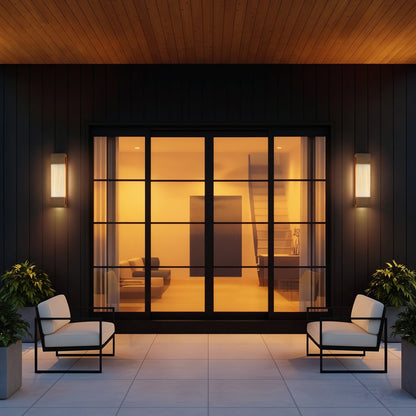 Brass Crackled LED Dimmable Outdoor Hanging Light