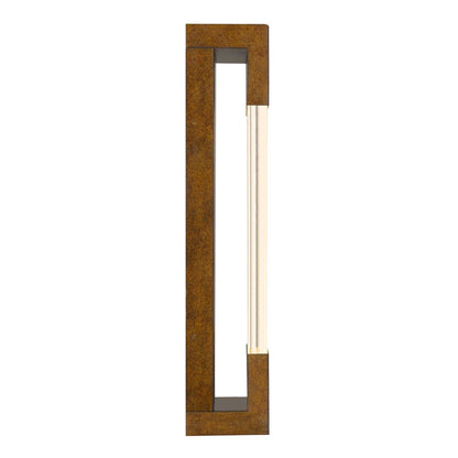 Brass Crackled LED Dimmable Outdoor Hanging Light