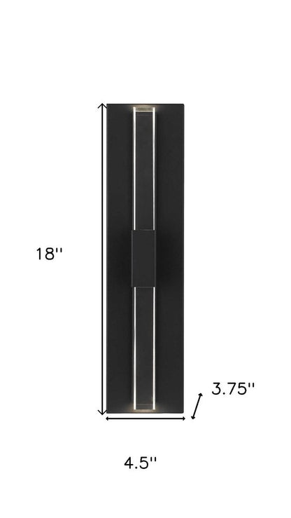 Black LED Dimmable Outdoor Hanging Light