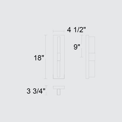 Black LED Dimmable Outdoor Hanging Light