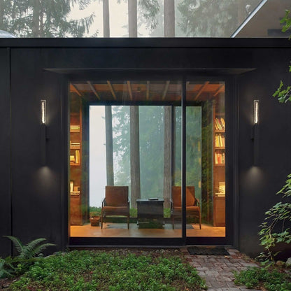 Black Transparent LED Dimmable Outdoor Hanging Light
