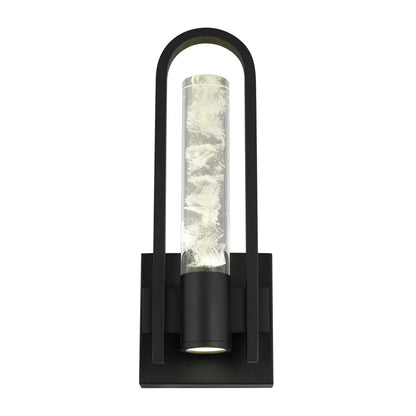 Black Transparent LED Dimmable Outdoor Hanging Light