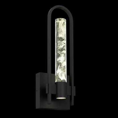 Black Transparent LED Dimmable Outdoor Hanging Light