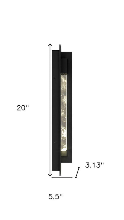 Black LED Dimmable Outdoor Hanging Light