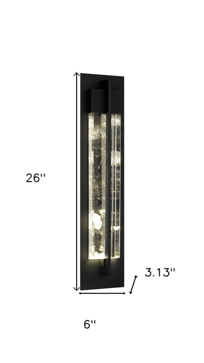 Black LED Dimmable Outdoor Hanging Light